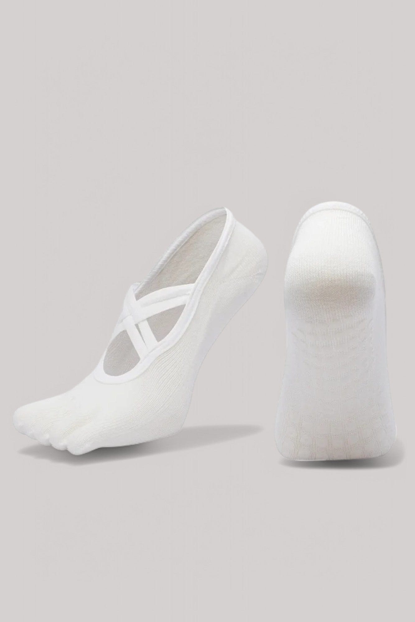 Chaussettes Pilates | 5 doigts Blanc / 35-40