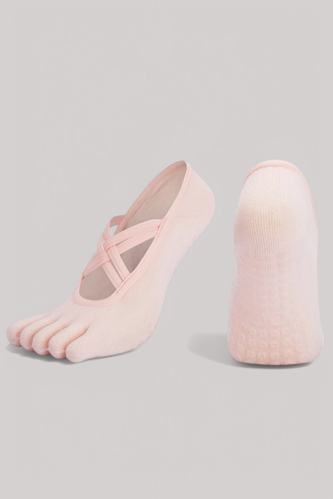 Chaussettes Pilates | 5 doigts Rose / 35-40