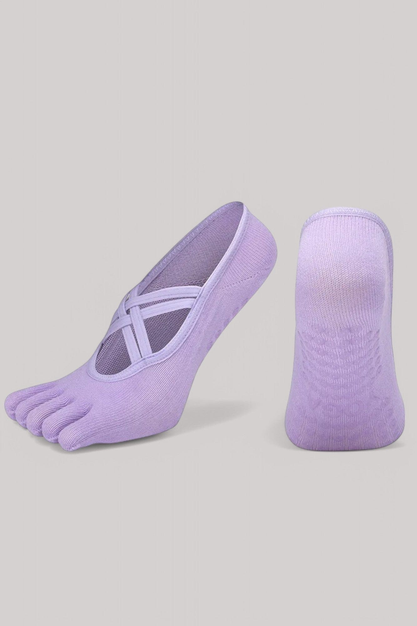 Chaussettes Pilates | 5 doigts Violet / 35-40