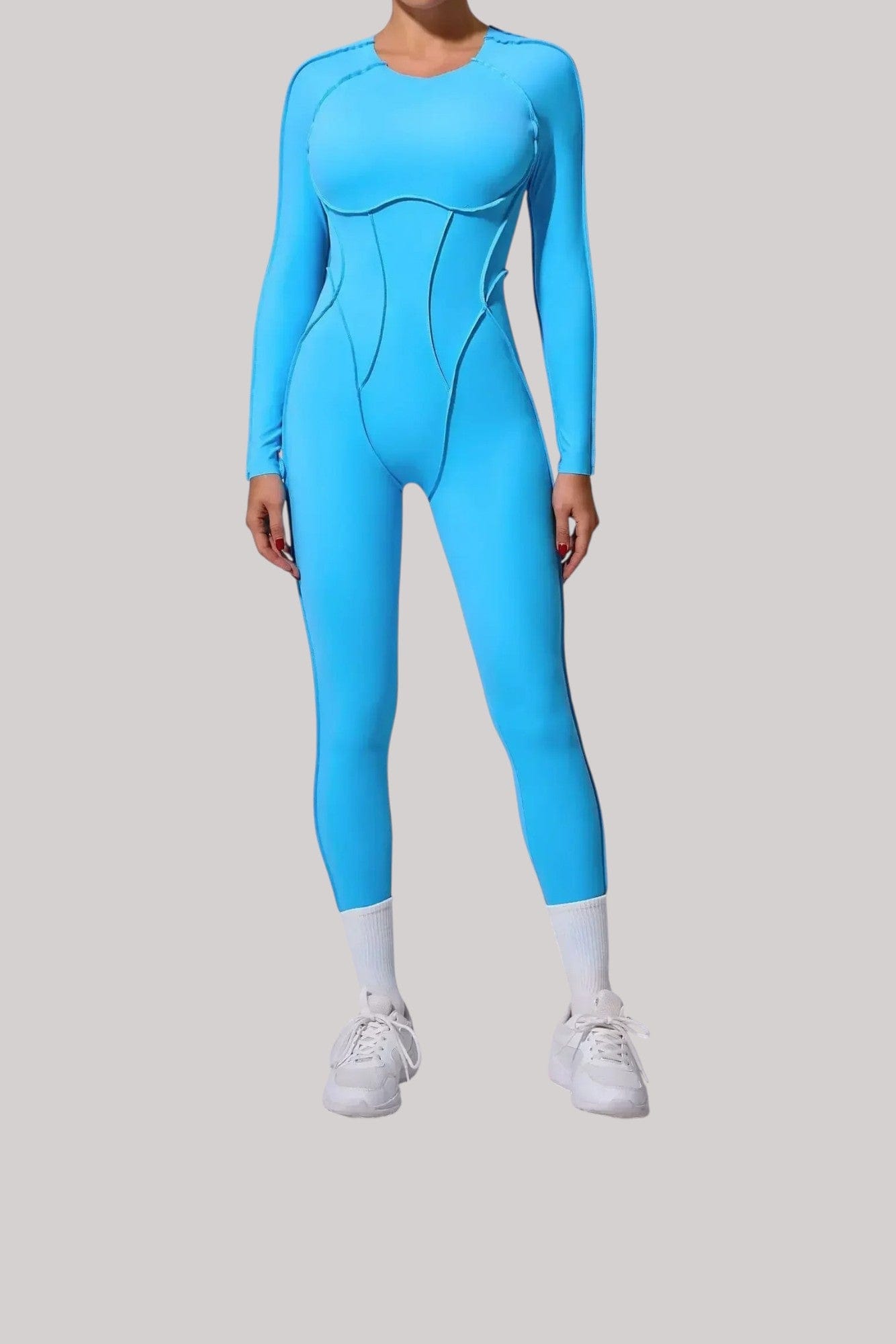 Combinaison Femme Manches Longues | Couture Bleu / S