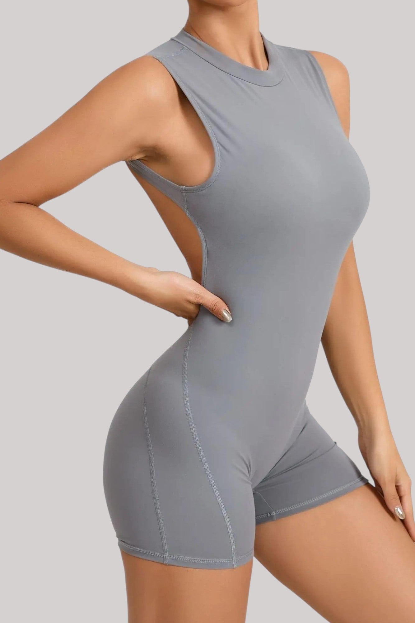 Combinaison Short Femme | Dos nu