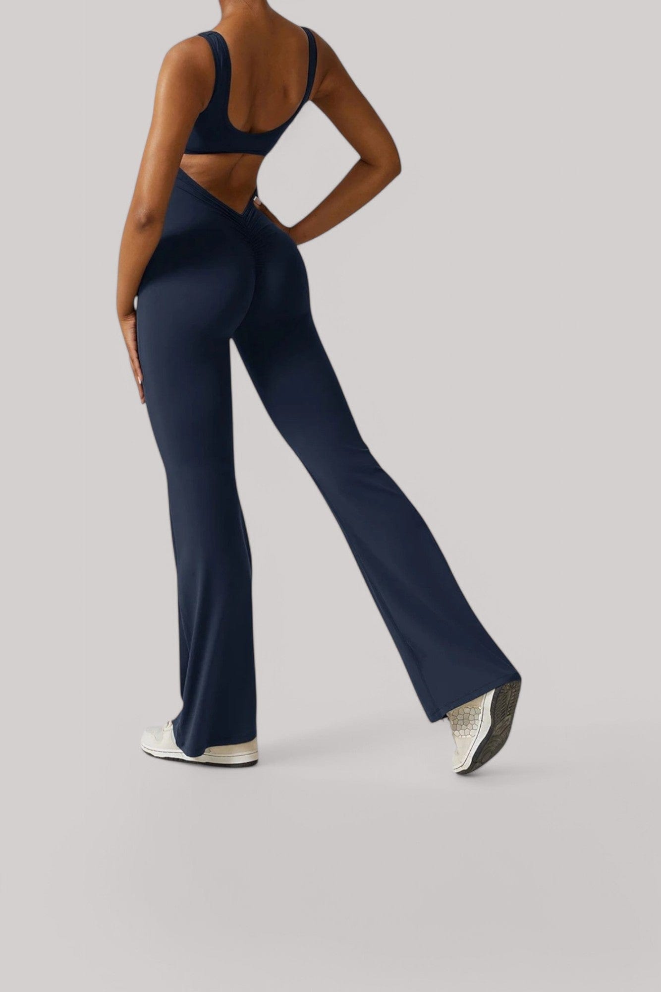 Combinaison Sport Femme | Dos Nu Bleu Push Up / XS