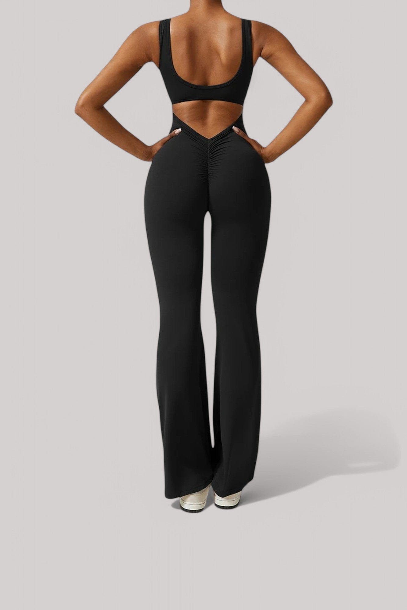 Combinaison Sport Femme | Dos Nu Noir Push Up / XS