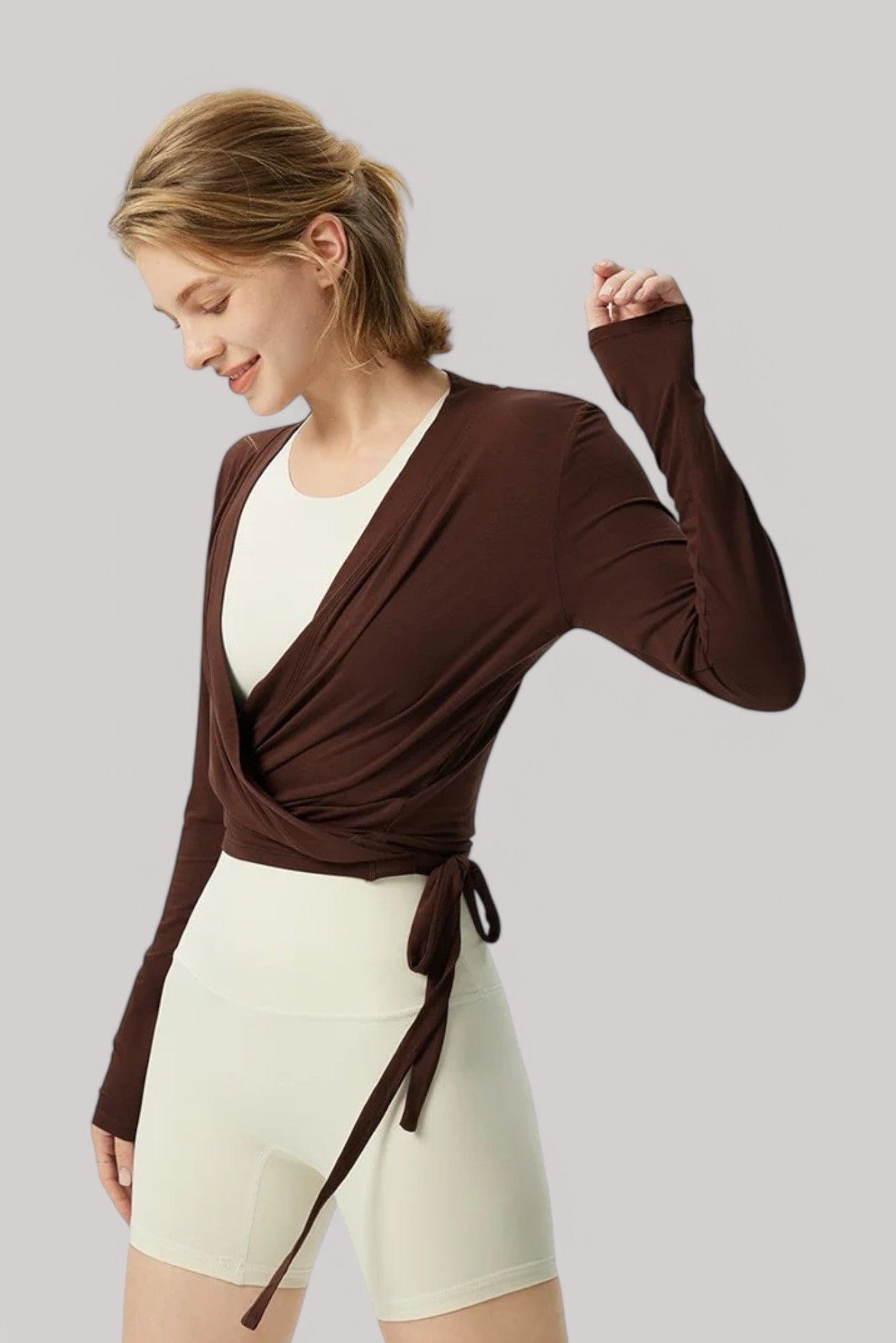 Gilet Cache Coeur | Noeud Marron / S/M