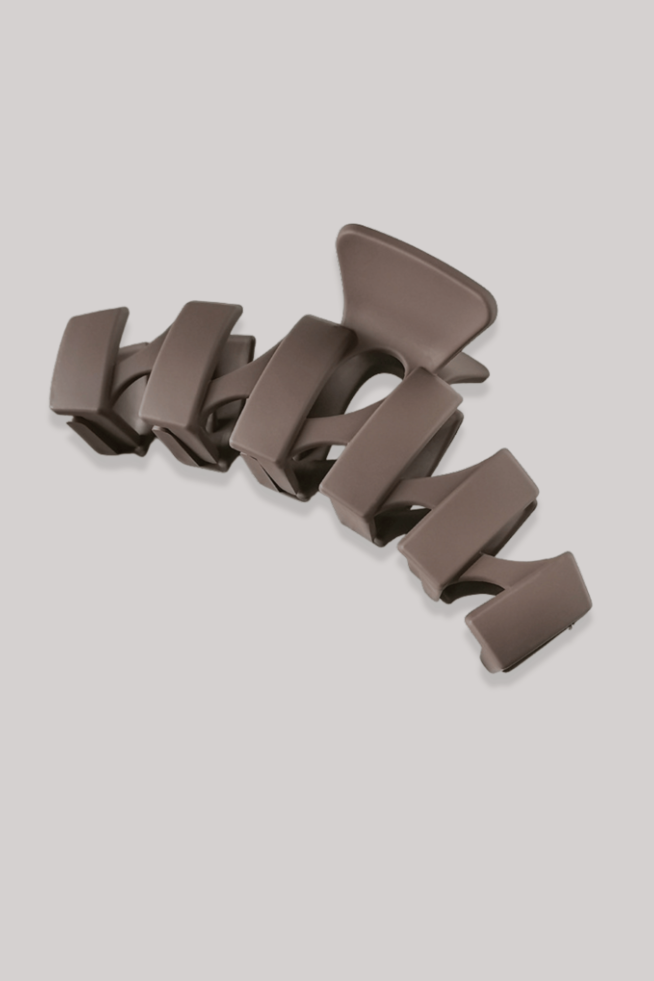 Pince à Cheveux | Géométrique Marron