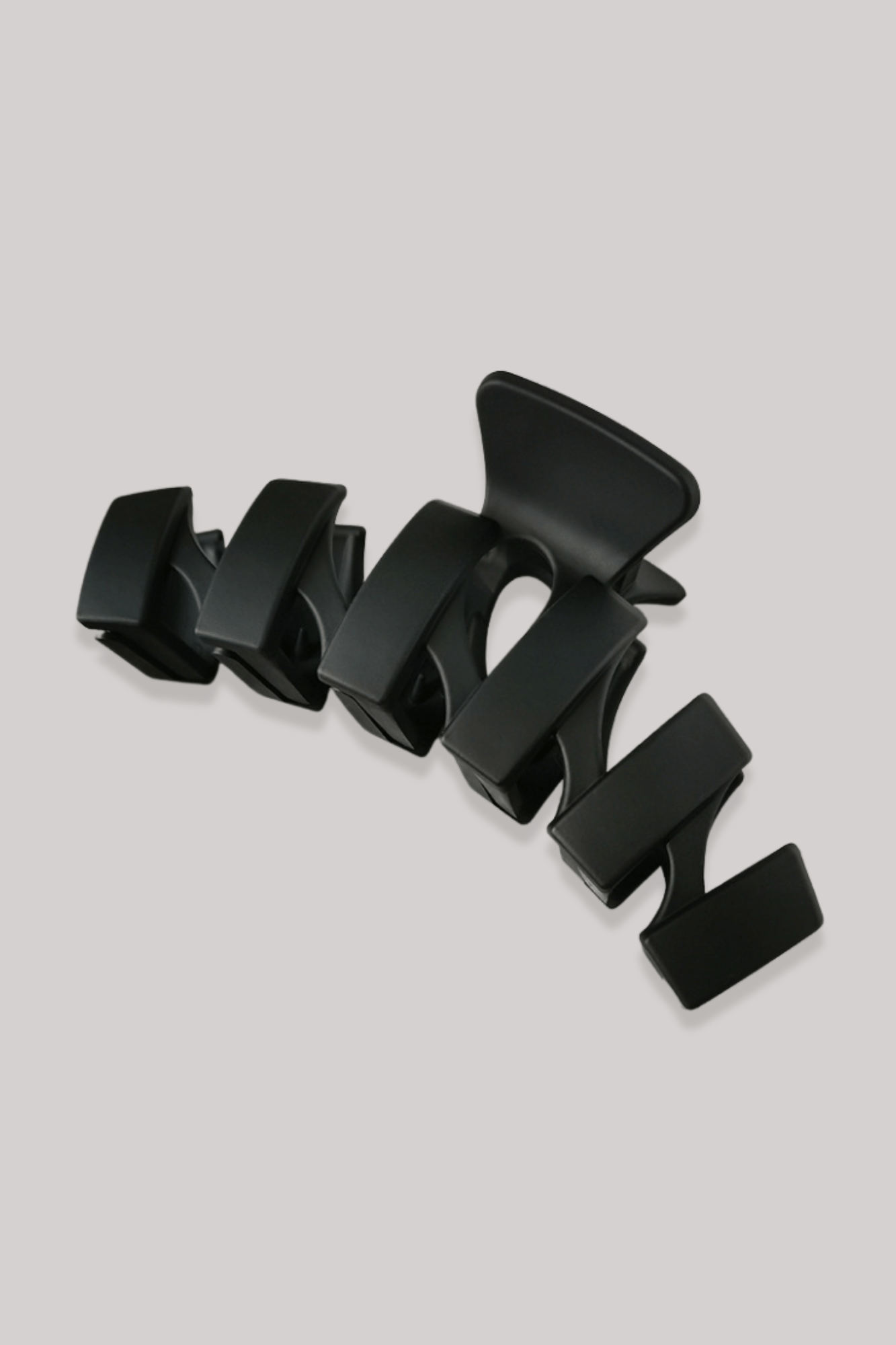 Pince à Cheveux | Géométrique Noir