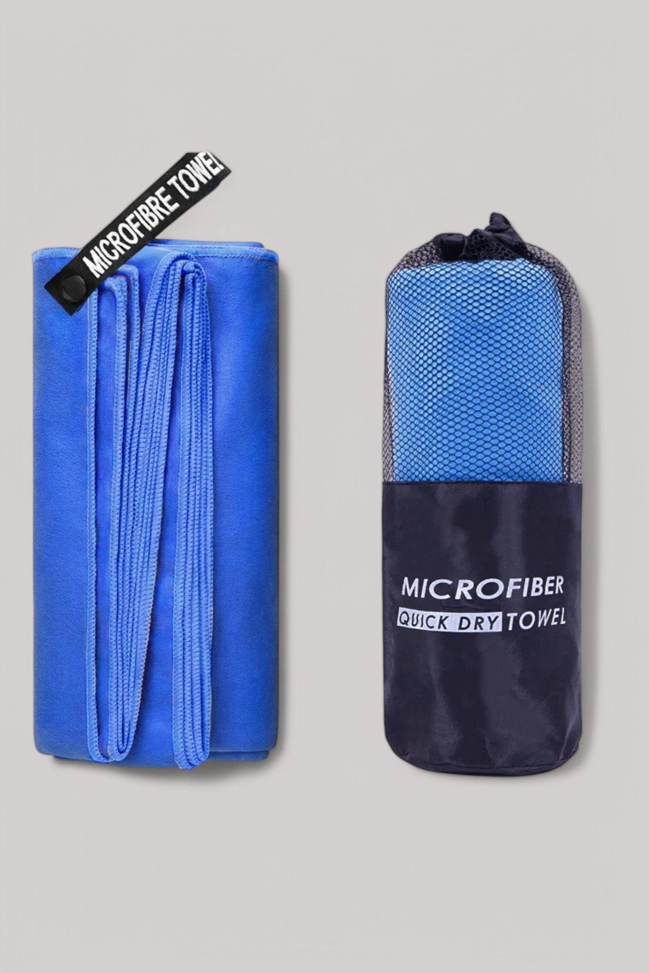 Serviette Pilates – Microfibre Bleu / 80x130cm