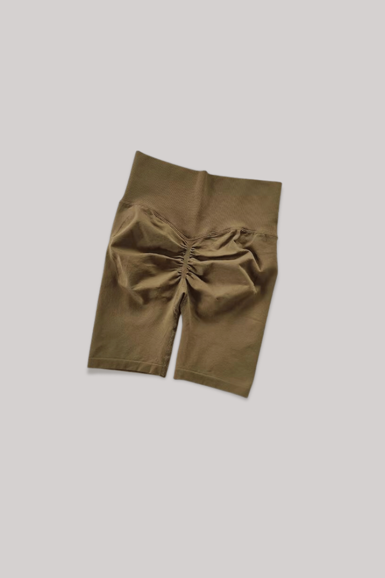 Short Gainant Taille Haute Marron / S