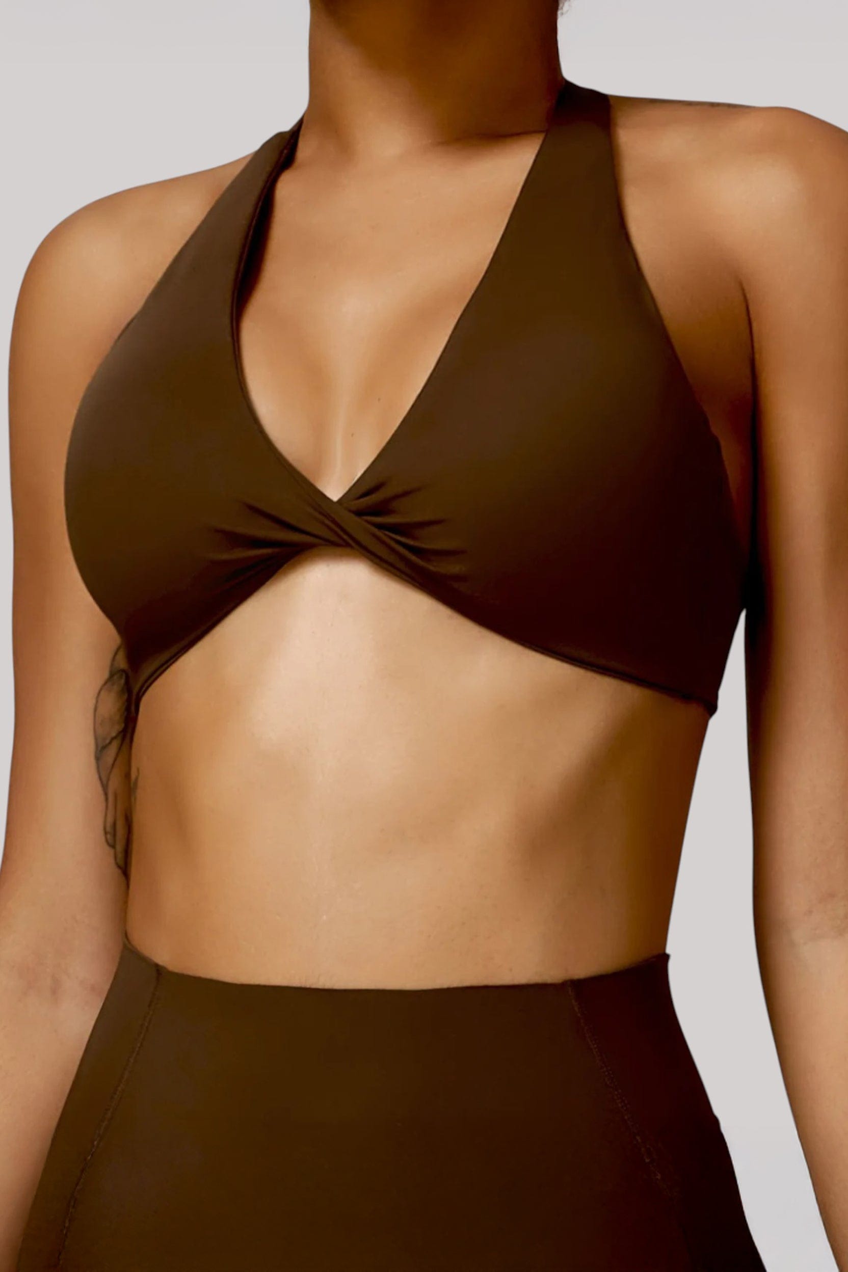 Brassière Dos Nu Marron / S