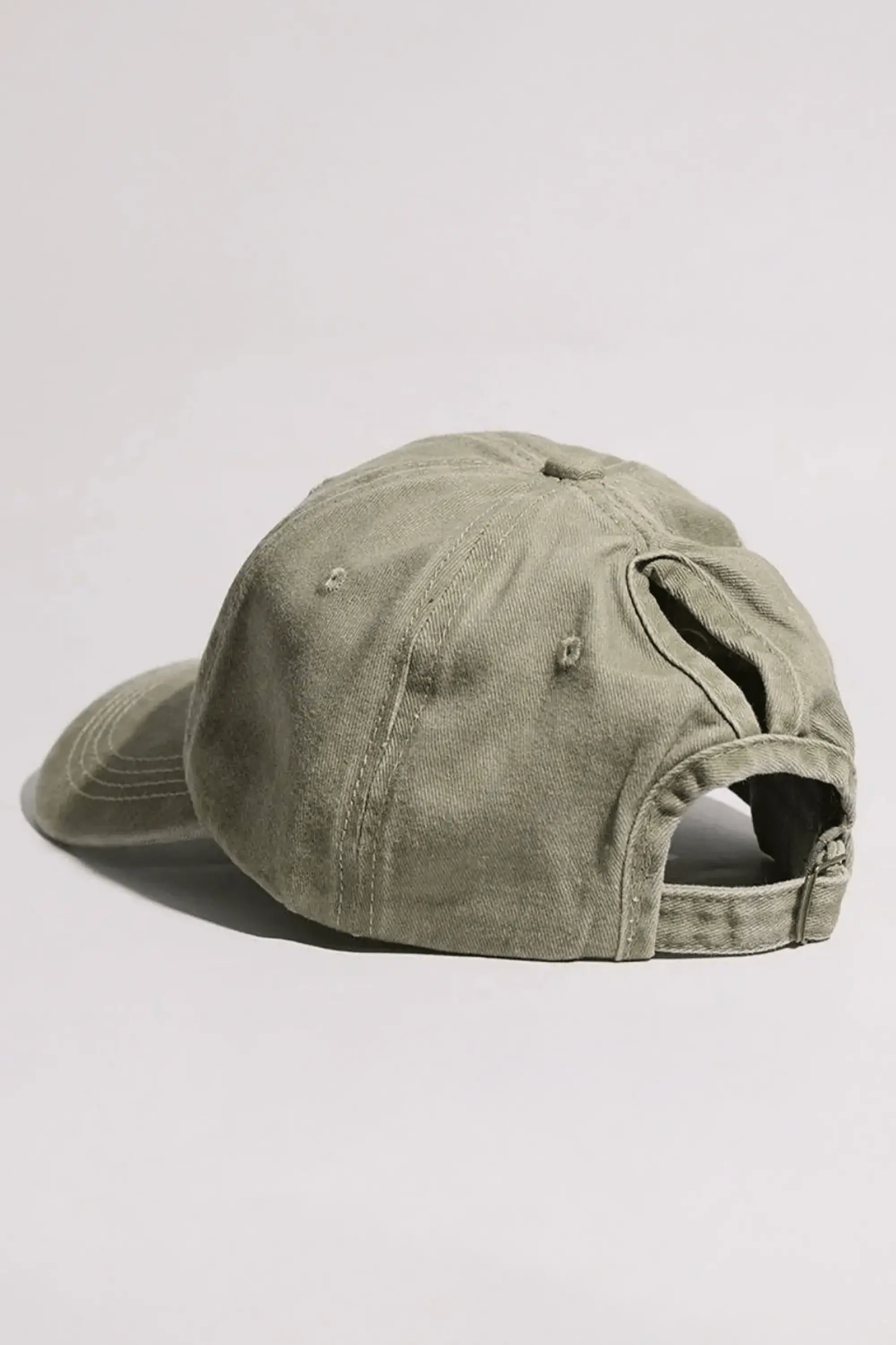 Casquette Queue de Cheval Kaki / Ajustable (53-57 cm)