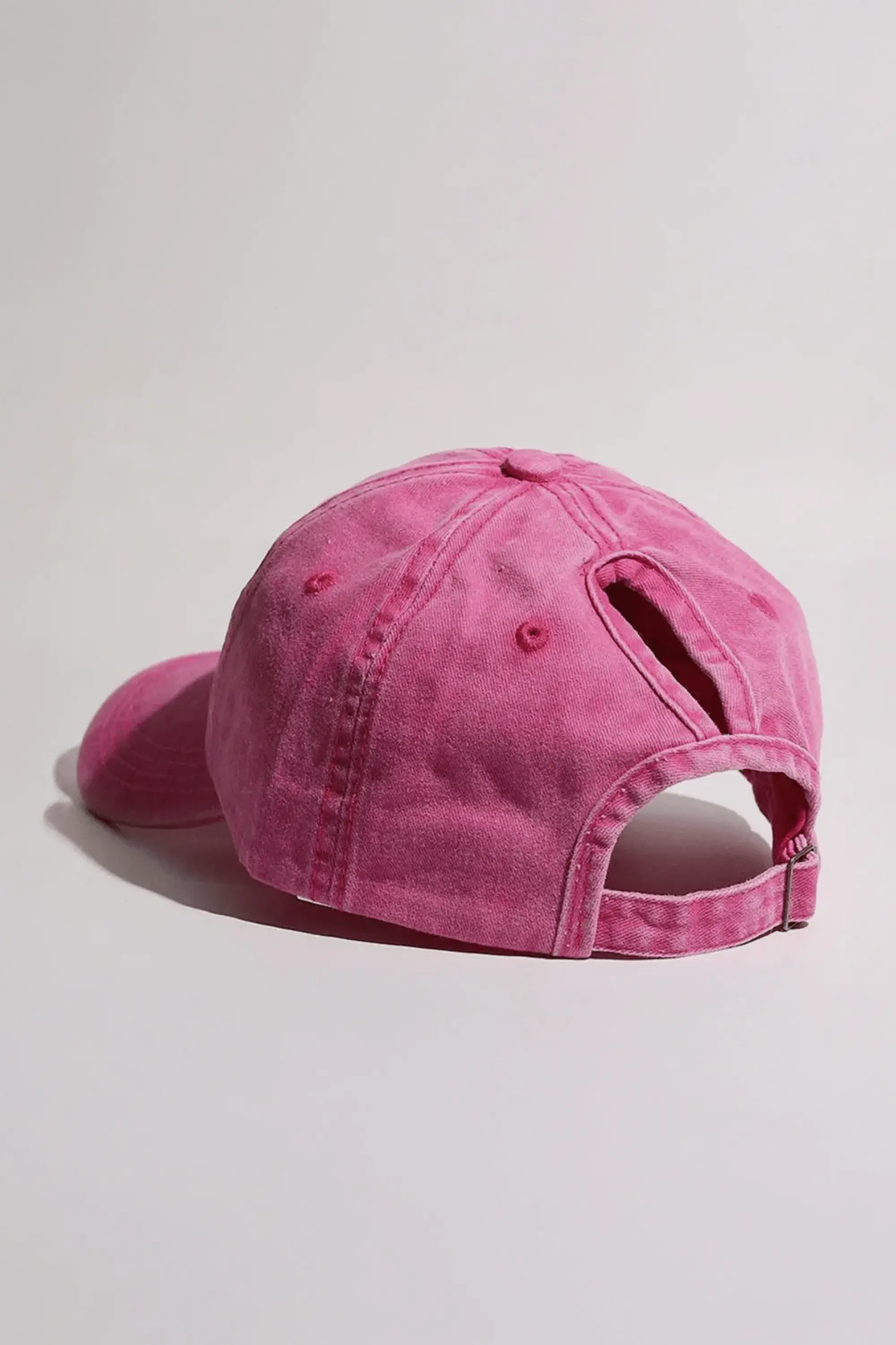 Casquette Queue de Cheval Rose / Ajustable (53-57 cm)