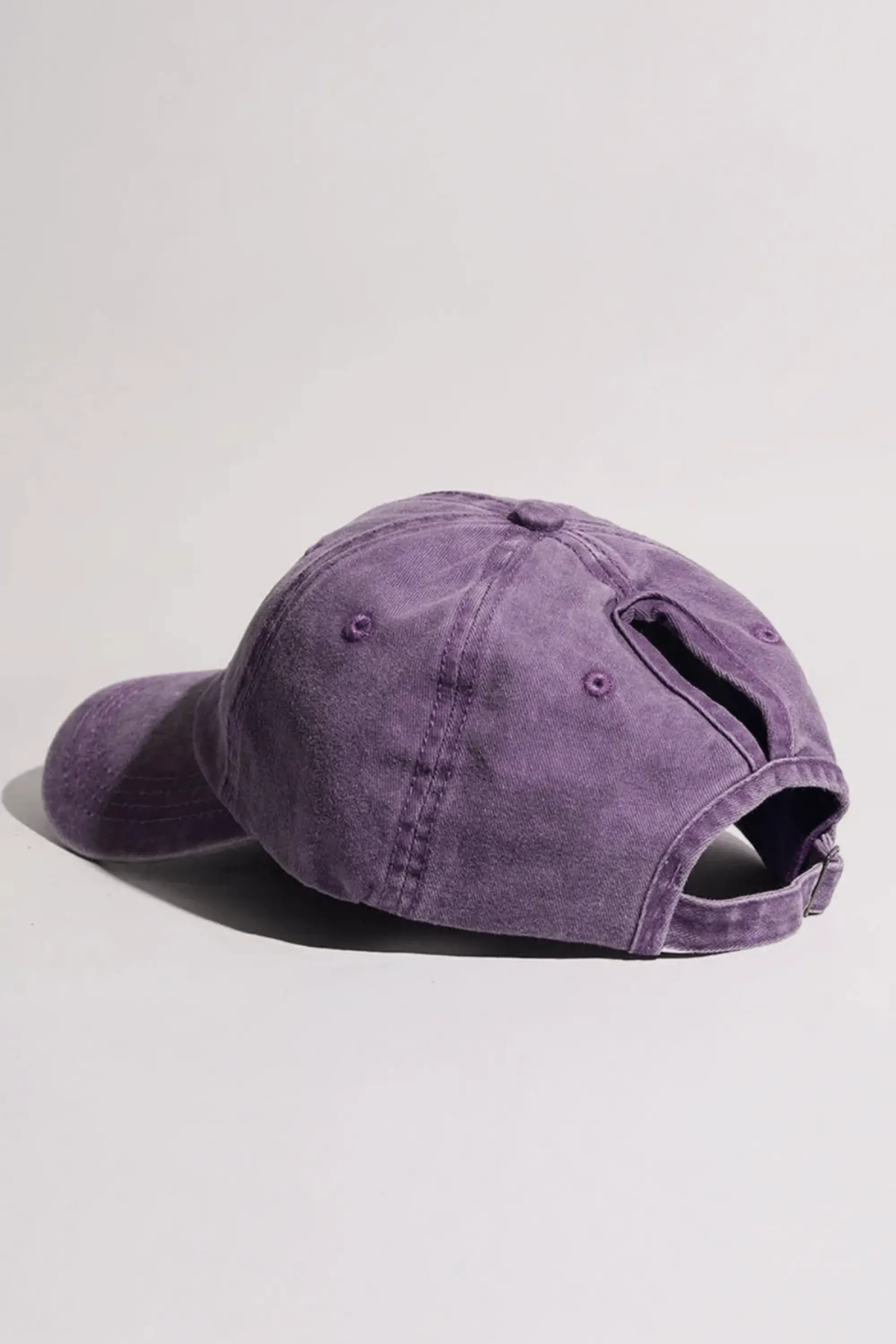 Casquette Queue de Cheval Violet / Ajustable (53-57 cm)