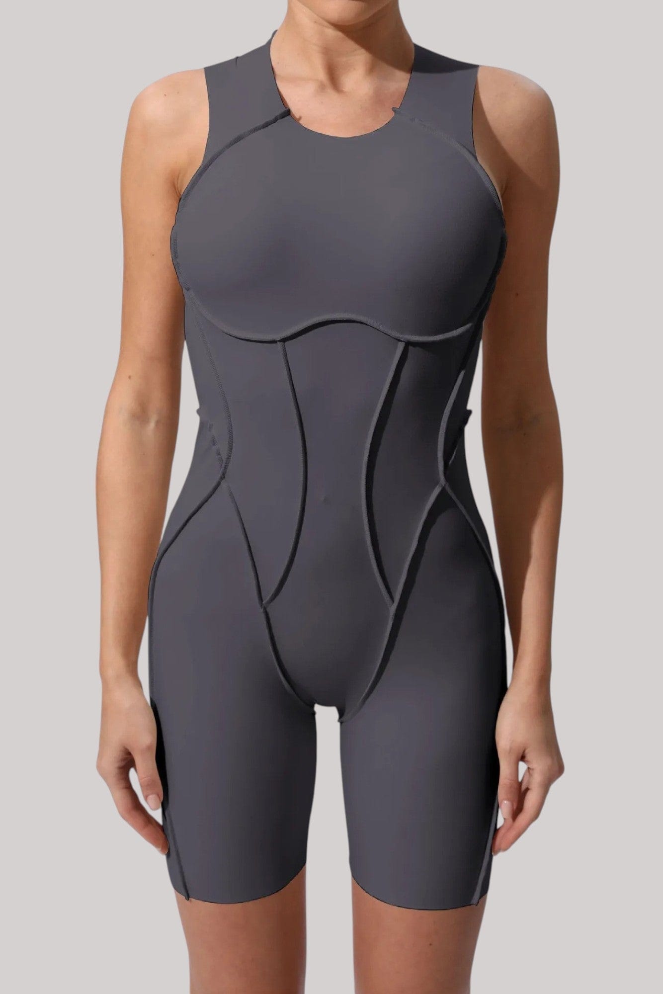 Combinaison Femme Sans manche | Couture Gris / S