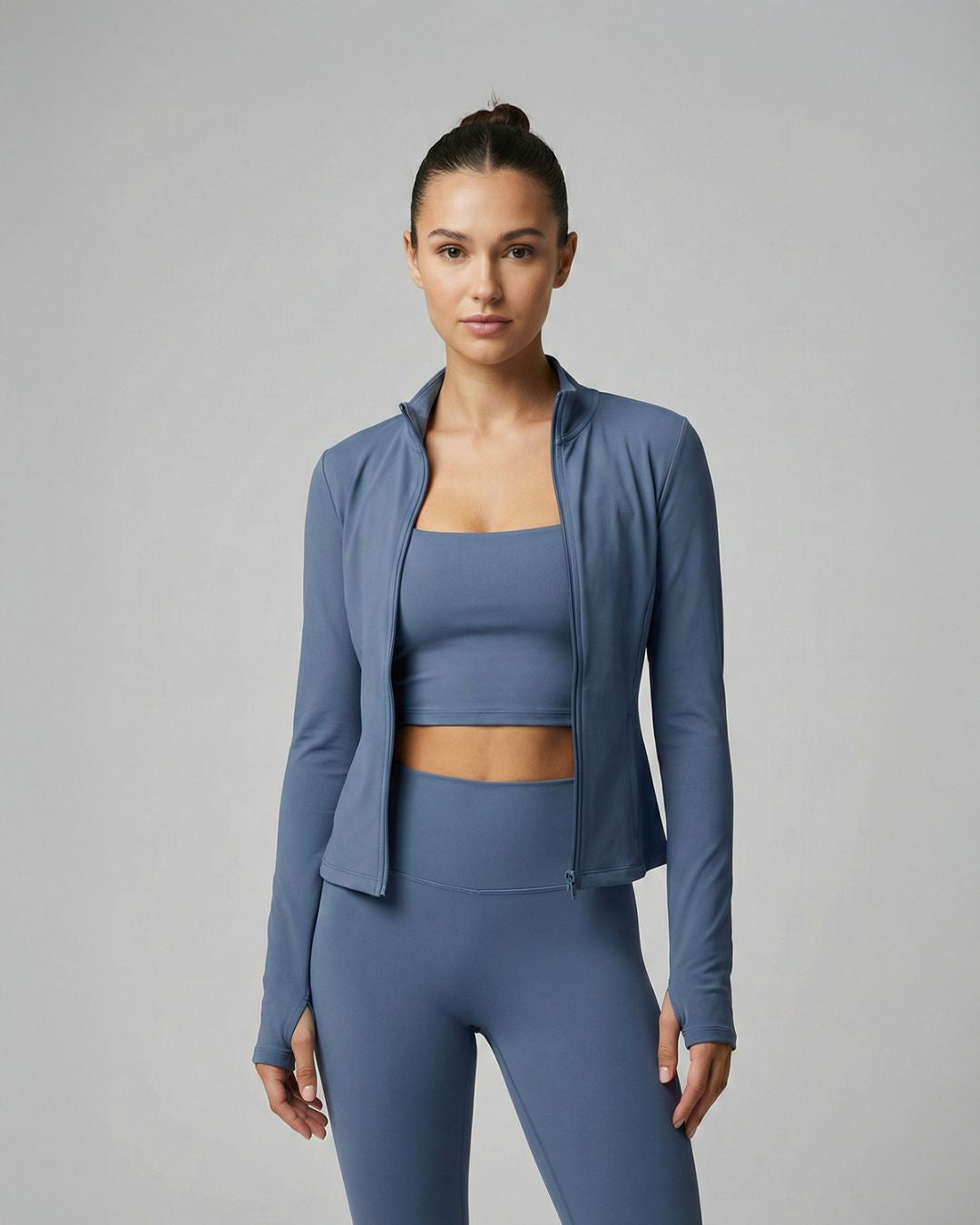 Ensemble Pilates – Legging + Brassière + Veste | Taille Haute - Taiyoa