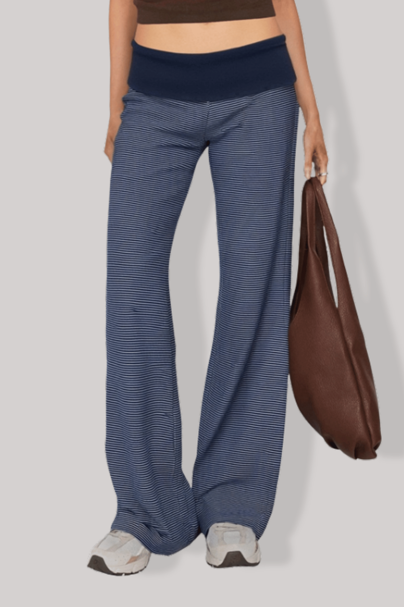 Pantalon Pilates Femme | Wrap Bleu - Bleu Marine / S