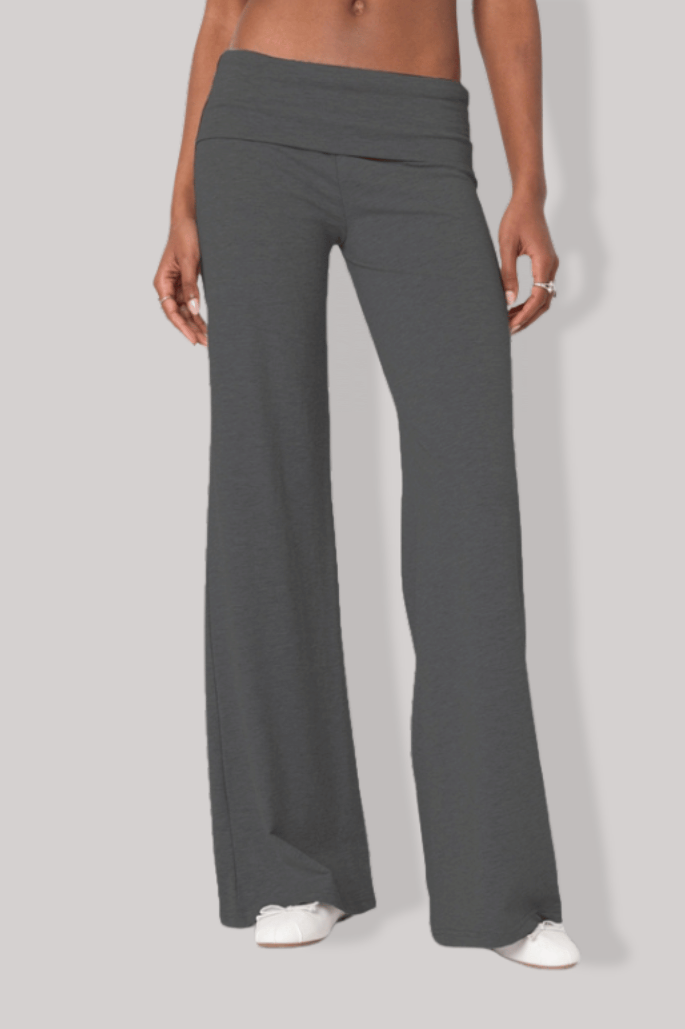 Pantalon Pilates Femme | Wrap Gris Foncé / S