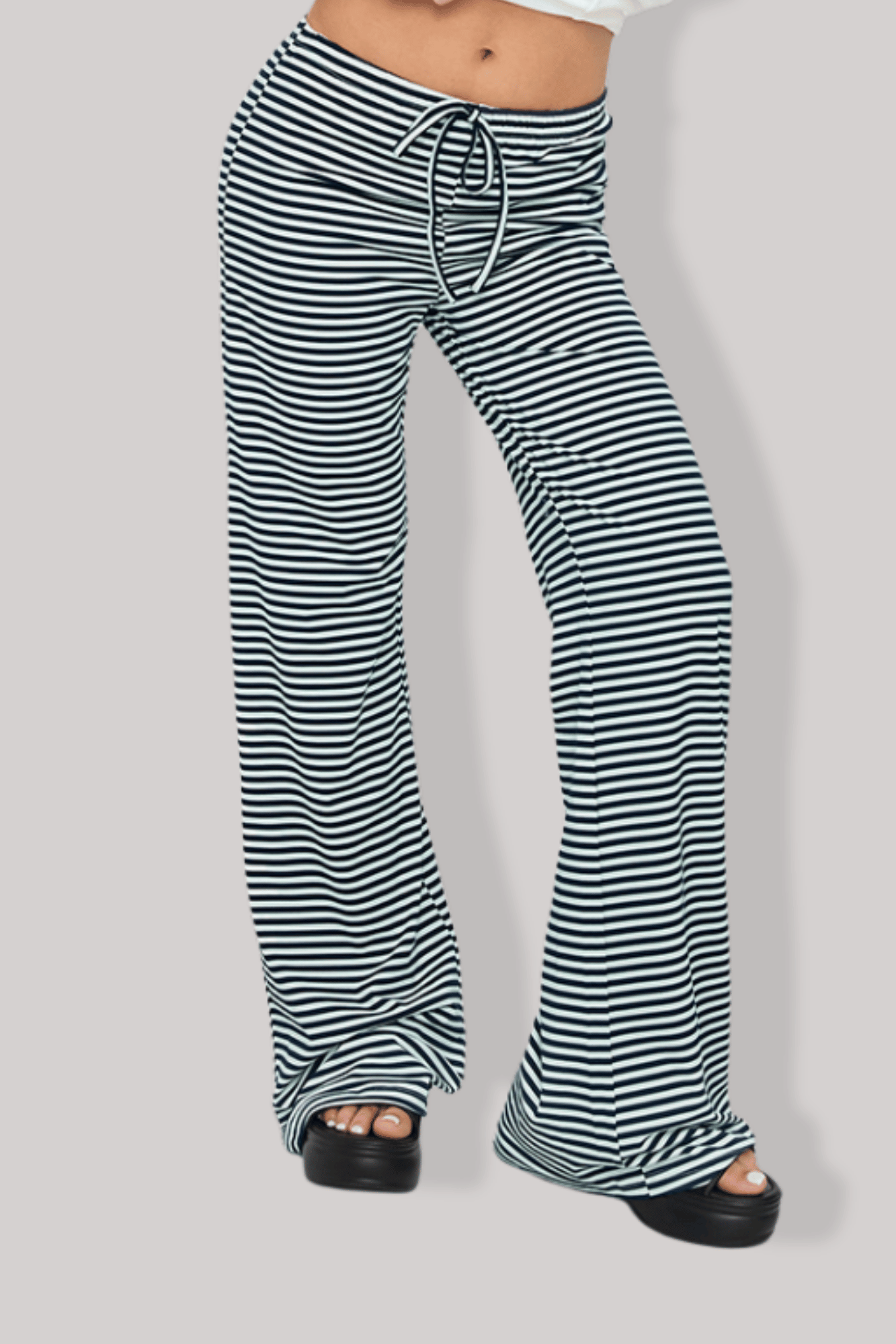 Pantalon Pilates Femme | Wrap Rayure / S