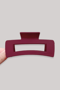 Pince à Cheveux | Rectangulaire 10.5 cm Bordeaux