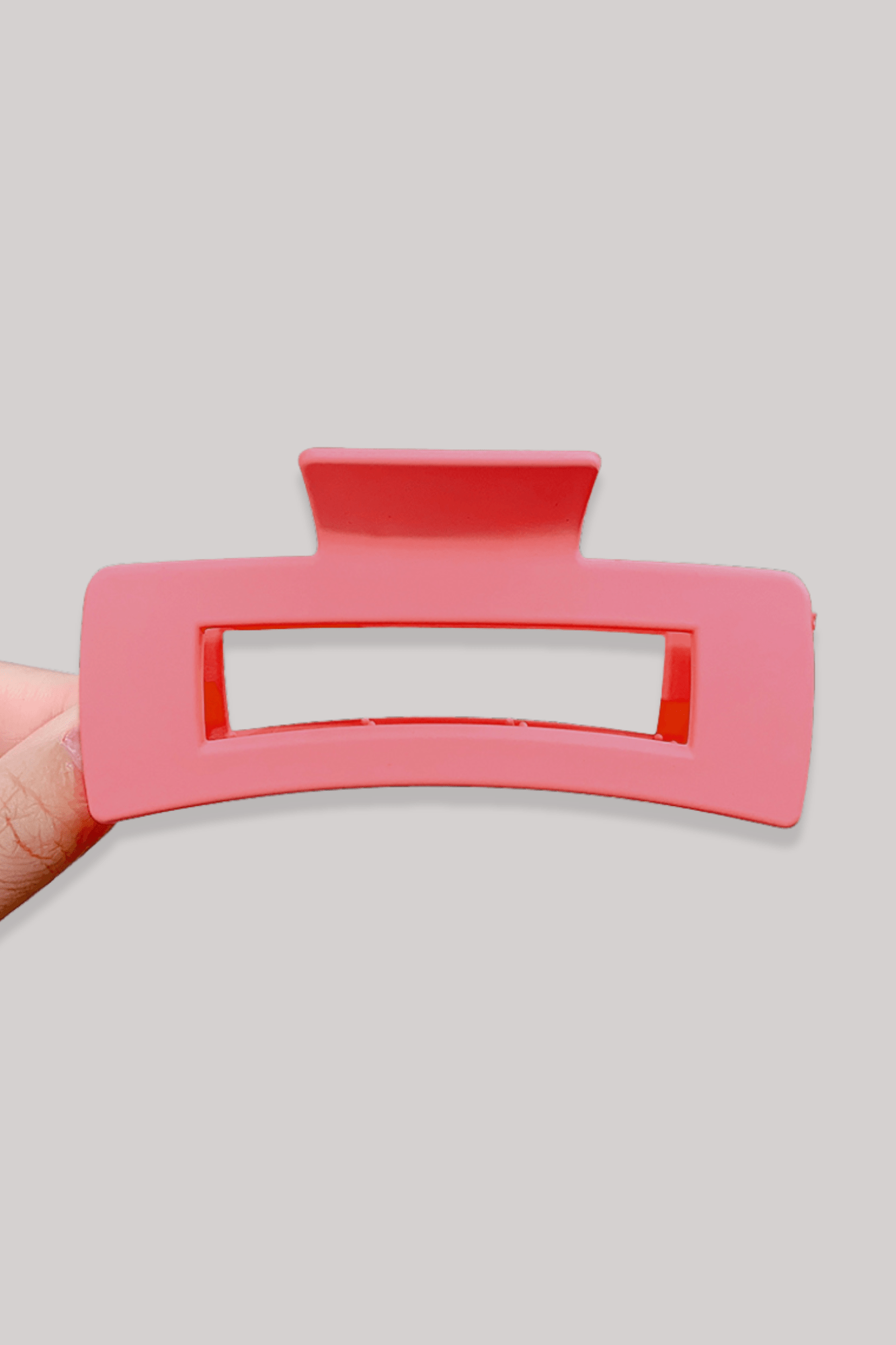 Pince à Cheveux | Rectangulaire 10.5 cm Rose