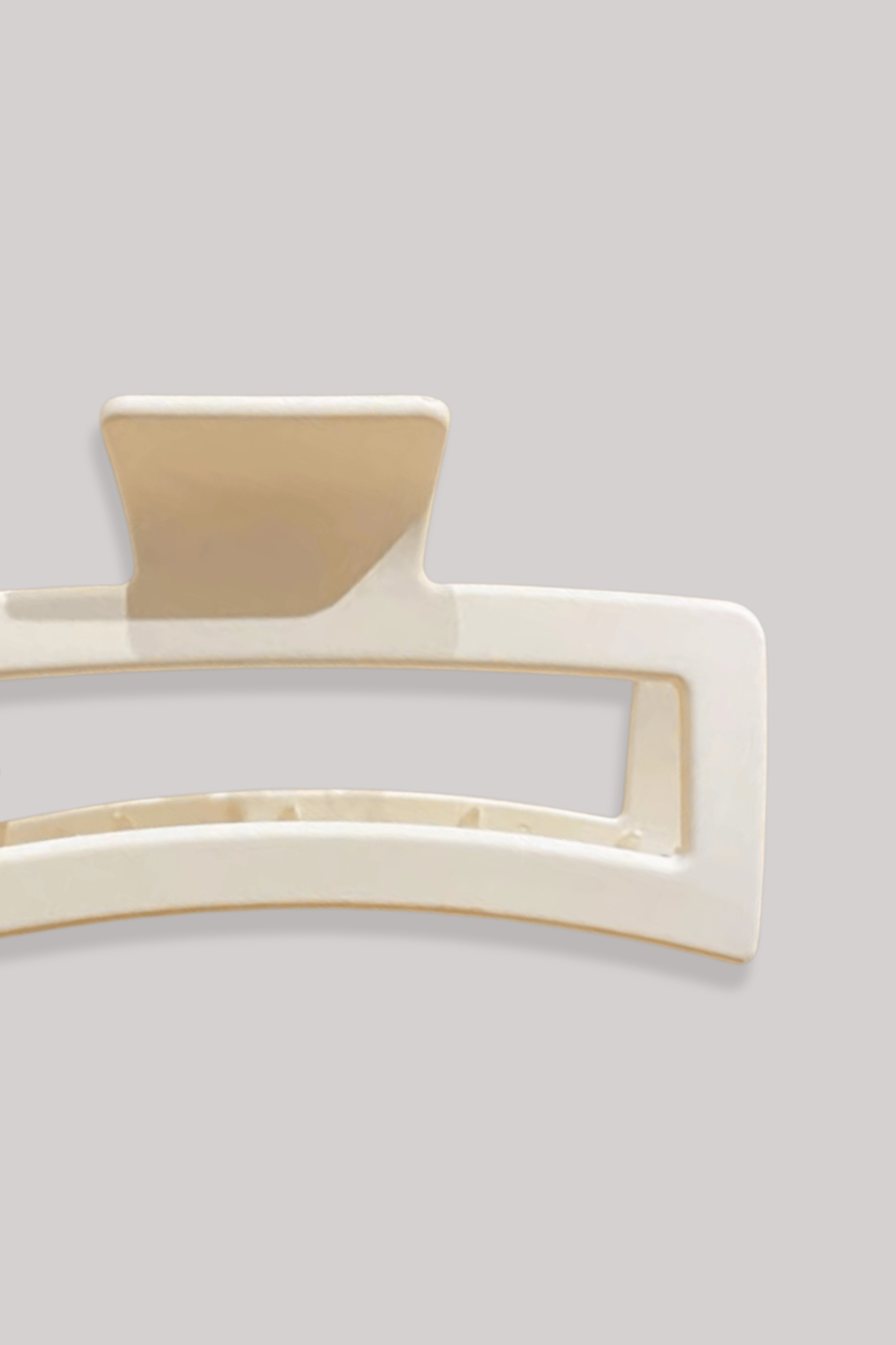 Pince à Cheveux | Rectangulaire 13 cm Blanc