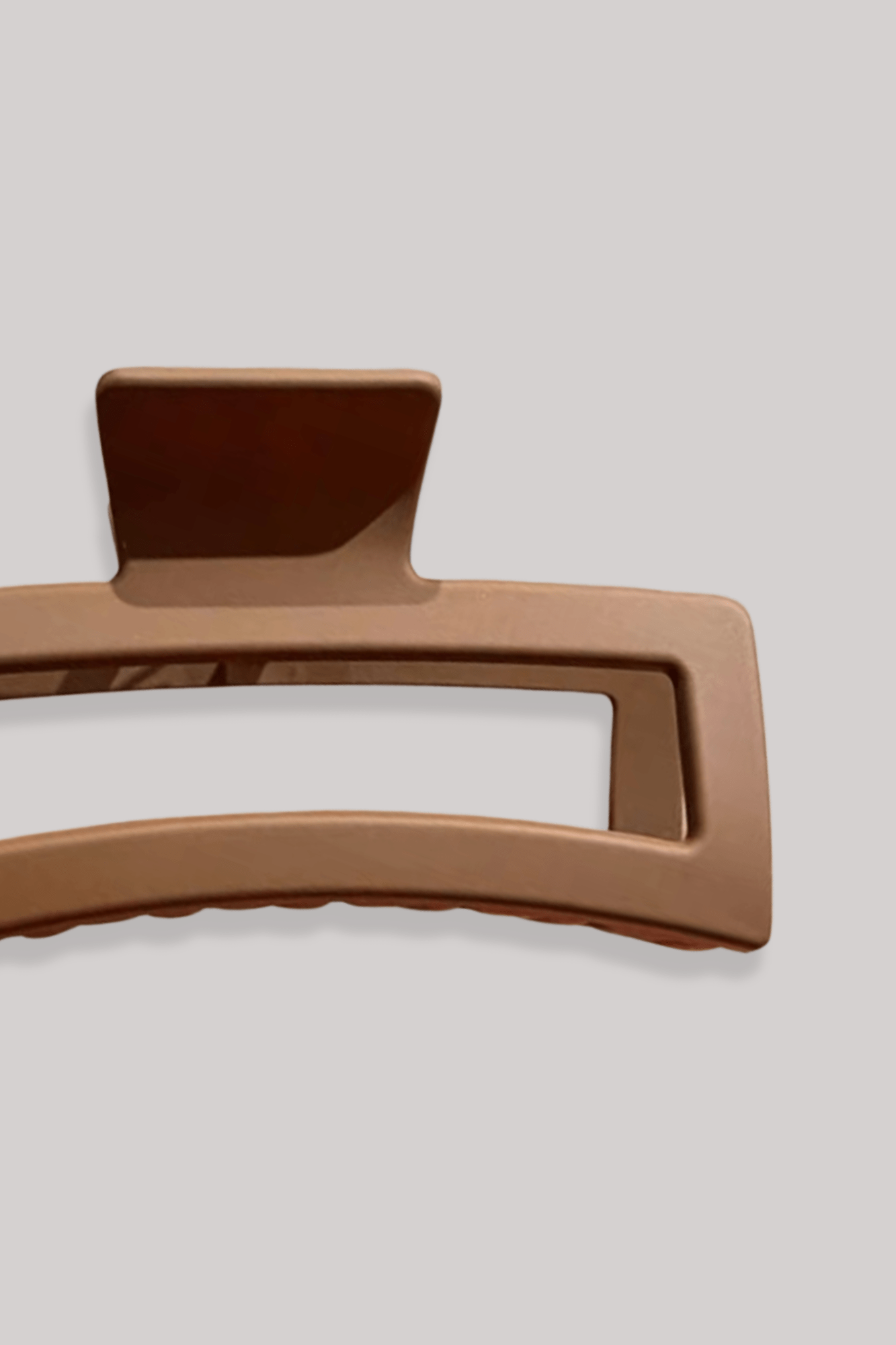 Pince à Cheveux | Rectangulaire 13 cm Marron