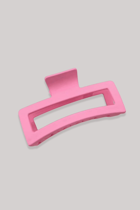 Pince à Cheveux | Rectangulaire 13 cm Rose
