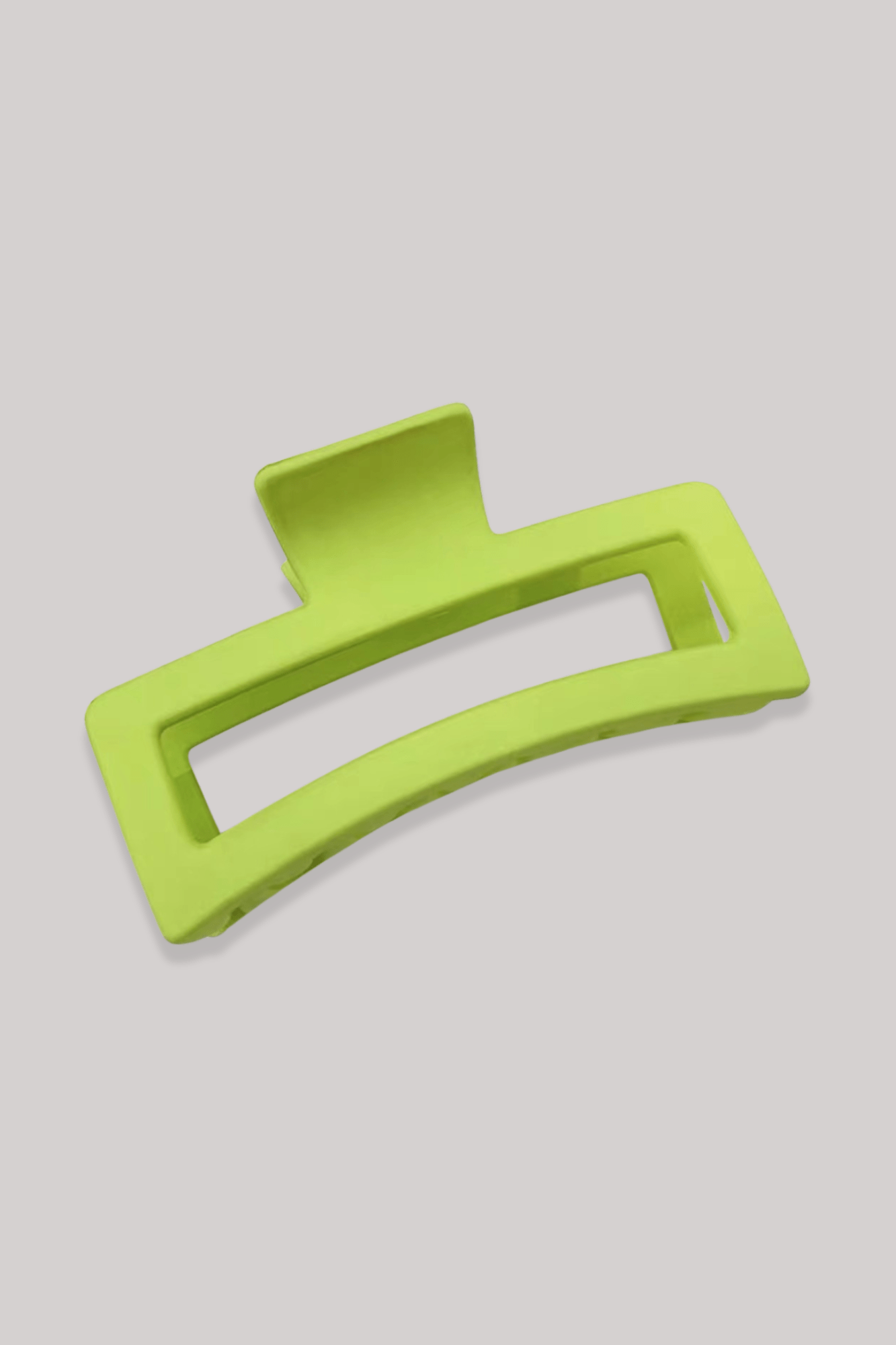 Pince à Cheveux | Rectangulaire 13 cm Vert Flashy