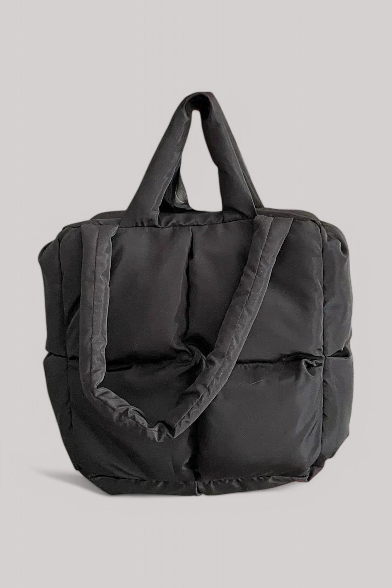 Sac Pilates | Matelassé Noir / 30x30x15cm