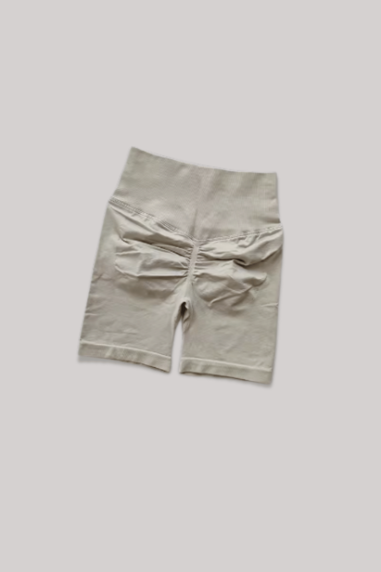 Short Gainant Taille Haute Beige / S